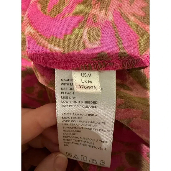 Urban Outfitters Mallory Pink Floral Cowl Neck Slip Dress - Picture 3 of 5